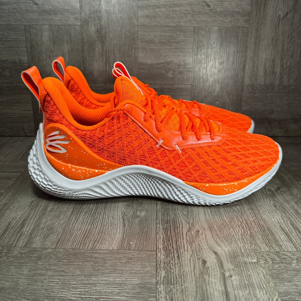 Under Armour Curry Flow 10 Basketball Mens 13 Orange 3026624-800 NEW